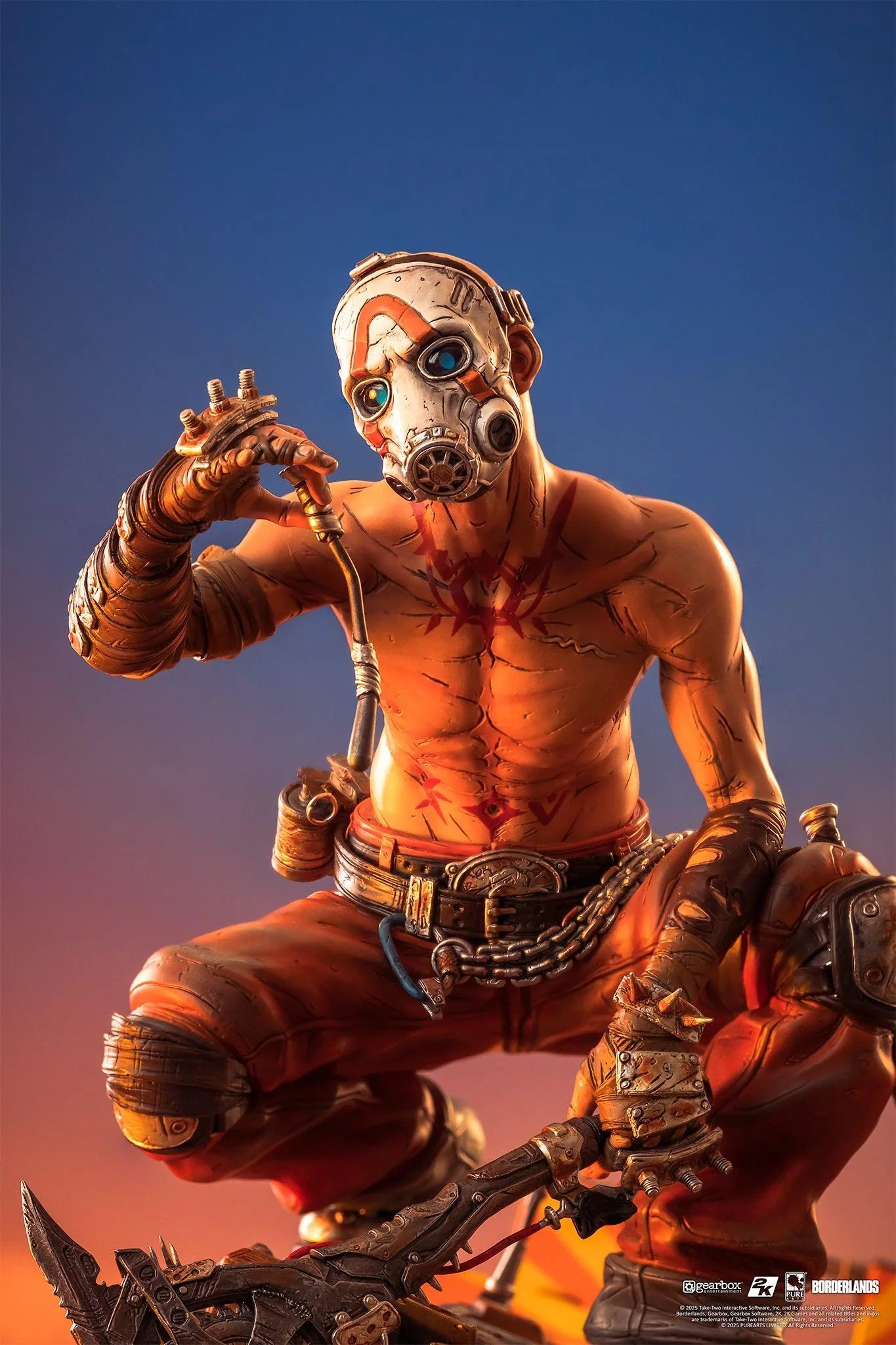 Borderlands 3 - Psycho and ClapTrap 1-6 Scale Diorama - Statue - Image 3
