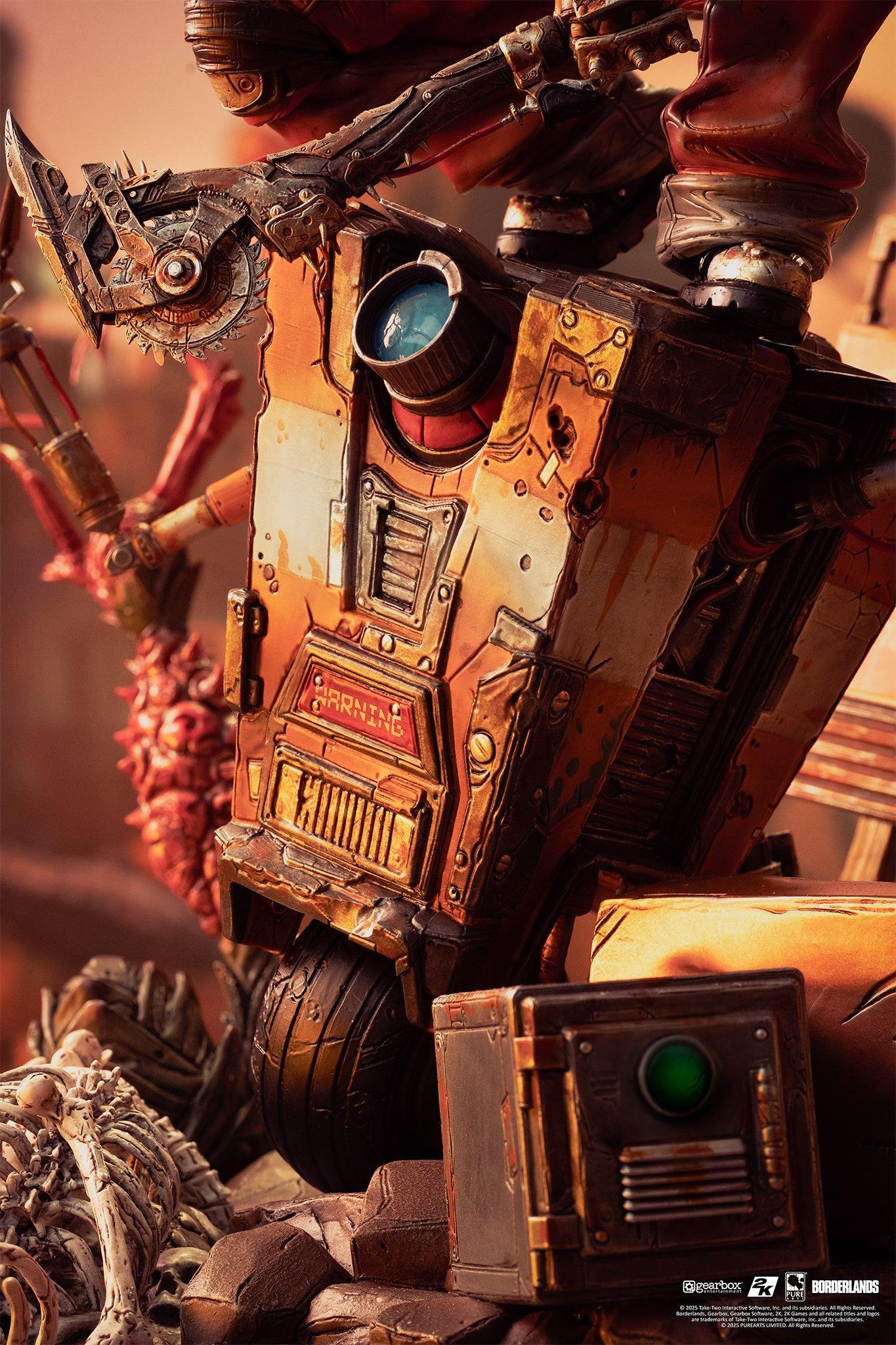 Borderlands 3 - Psycho and ClapTrap 1-6 Scale Diorama - Statue - Image 5