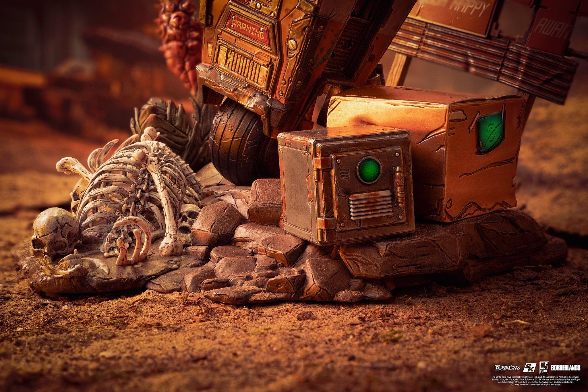 Borderlands 3 - Psycho and ClapTrap 1-6 Scale Diorama - Statue - Image 7