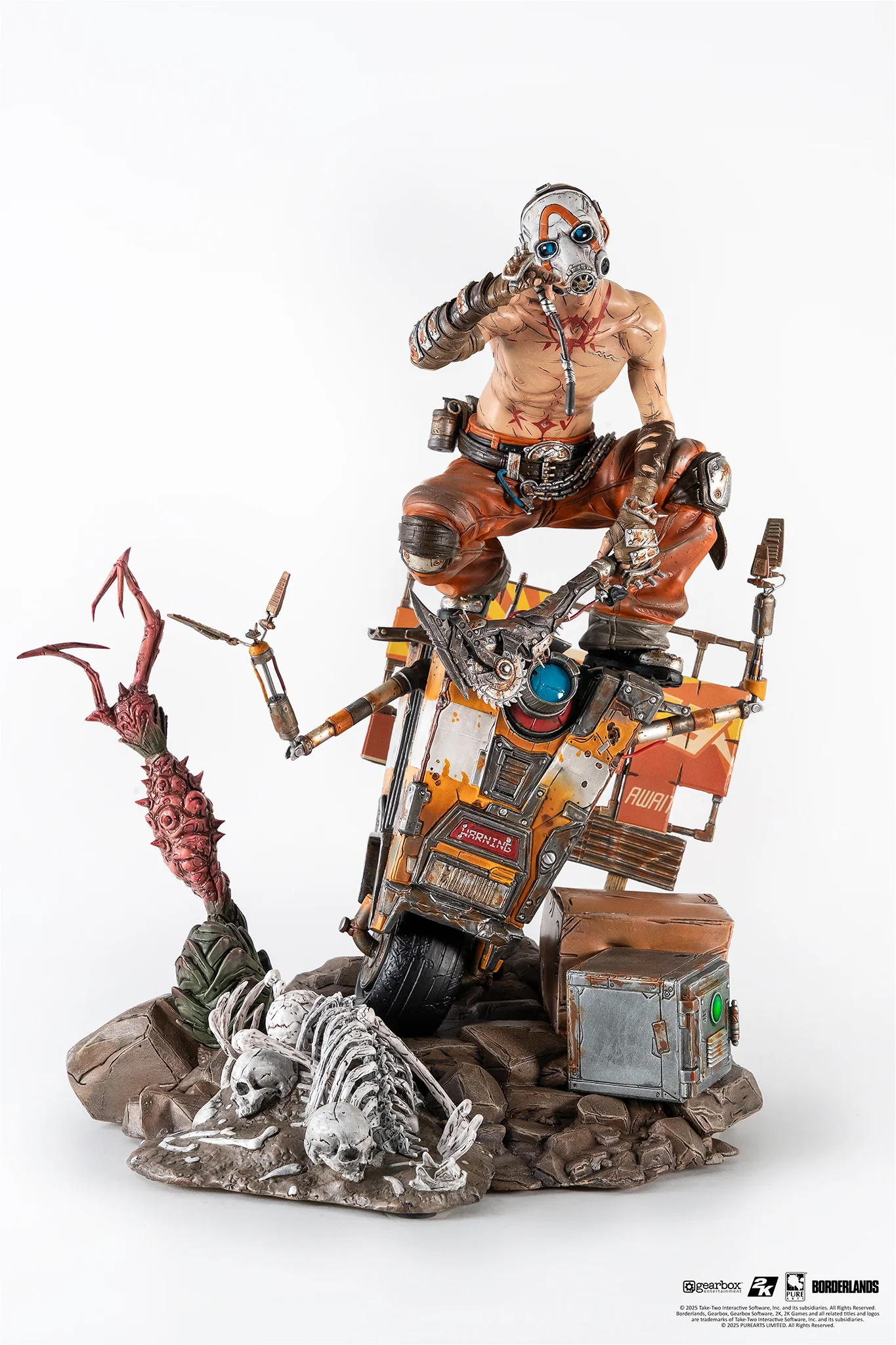 Borderlands 3 - Psycho and ClapTrap 1-6 Scale Diorama - Statue - Image 8