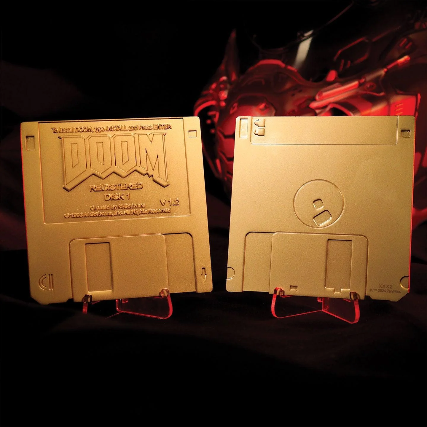 DOOM - Floppy Disk Limited Edition Imitation Gold Plated - Replica - Image 6