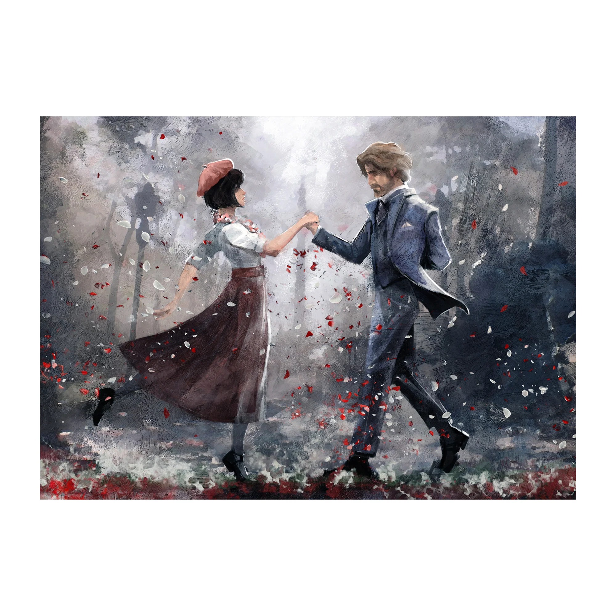 Expedition 33 - Gustave and Sophie Dancing - Print - 12x16