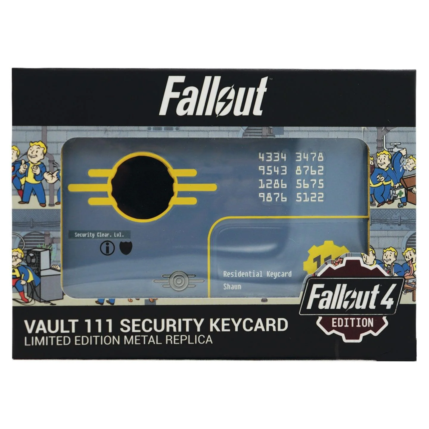 Fallout 4 - Vault 111 Limited Edition Security Keycard - Replica