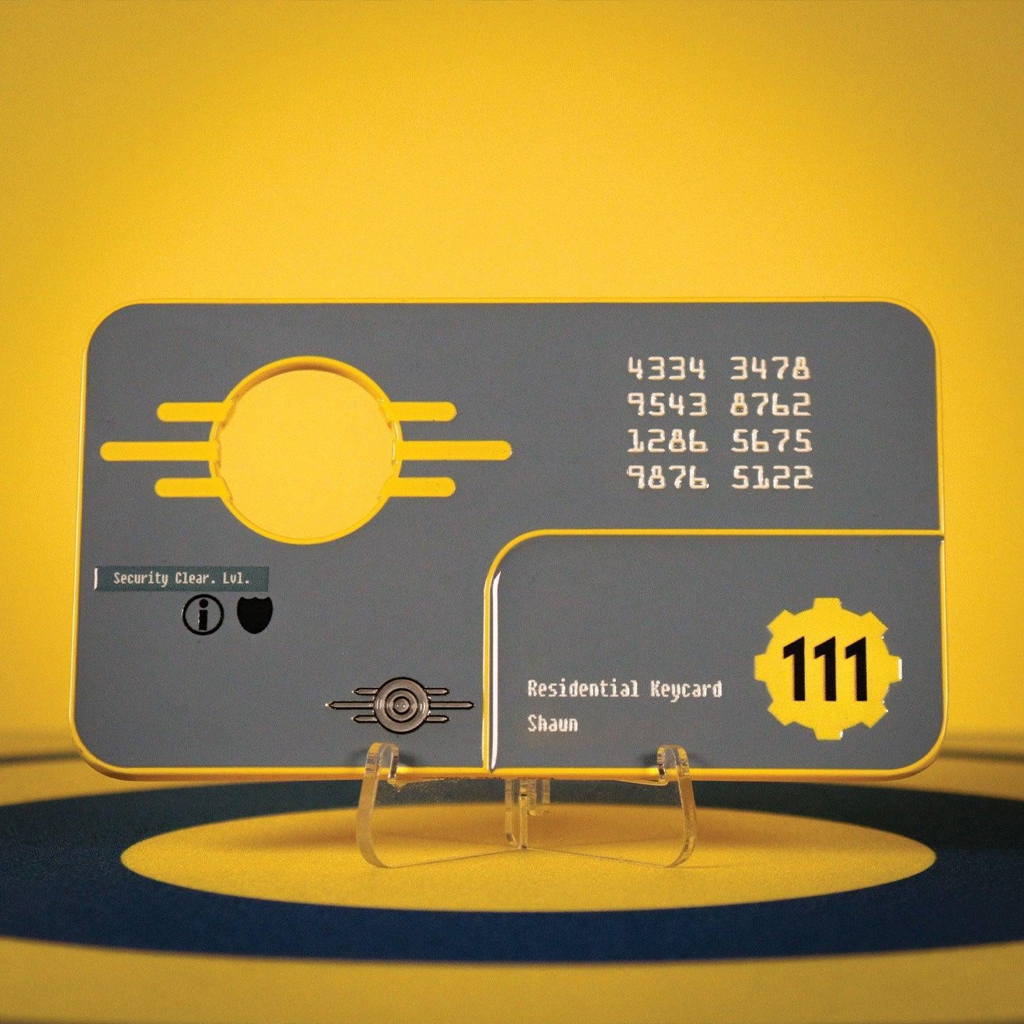 Fallout 4 - Vault 111 Limited Edition Security Keycard - Replica - Image 6