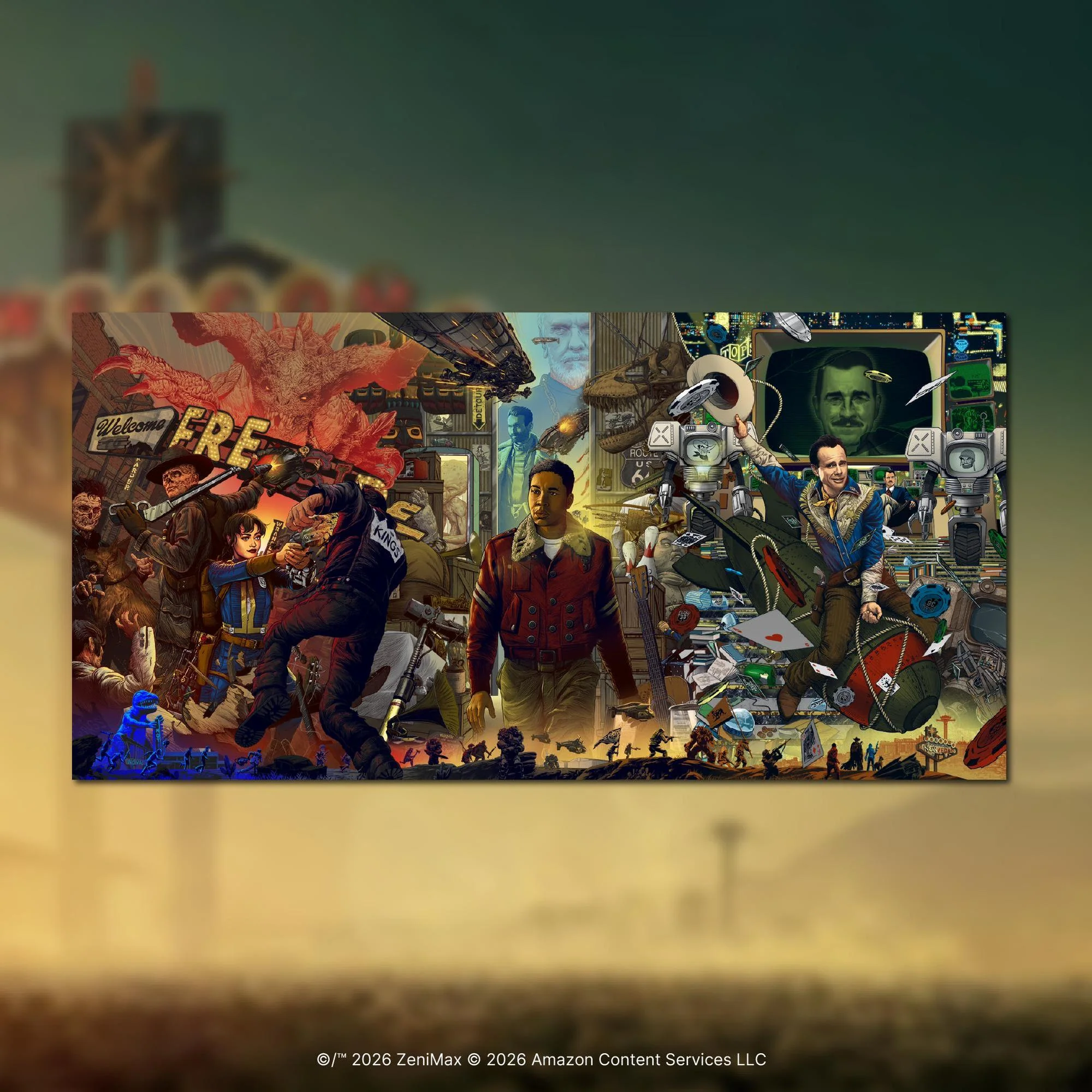 Fallout - New Vegas War Never Changes Limited-Edition - Print - 17x34