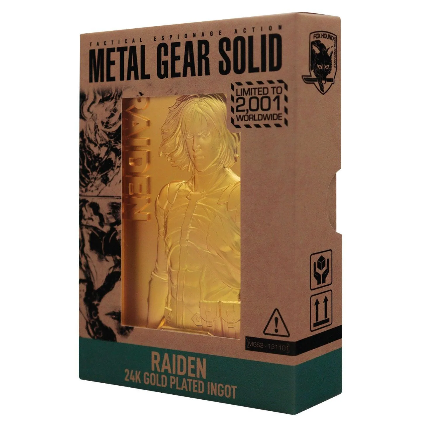 Metal Gear Solid 2 - 24k Gold Plated Raiden - Ingot - Image 4
