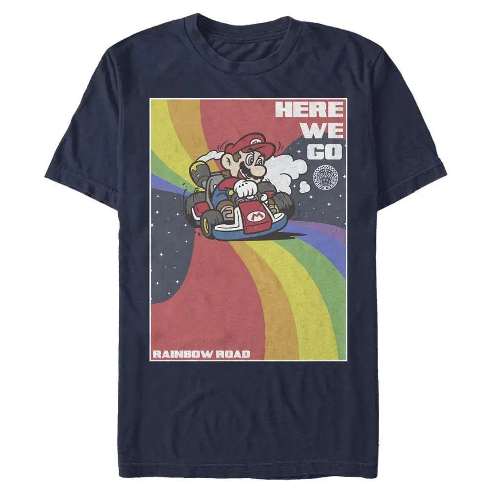 Super Mario Bros. - Rainbow Mario Kart - T-Shirt