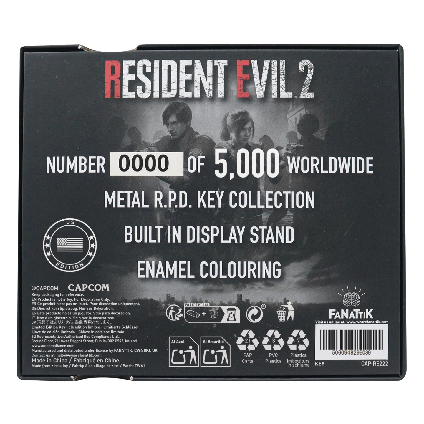 Resident Evil 2 - Set of Card Suit Keys - US Variant - Image 4