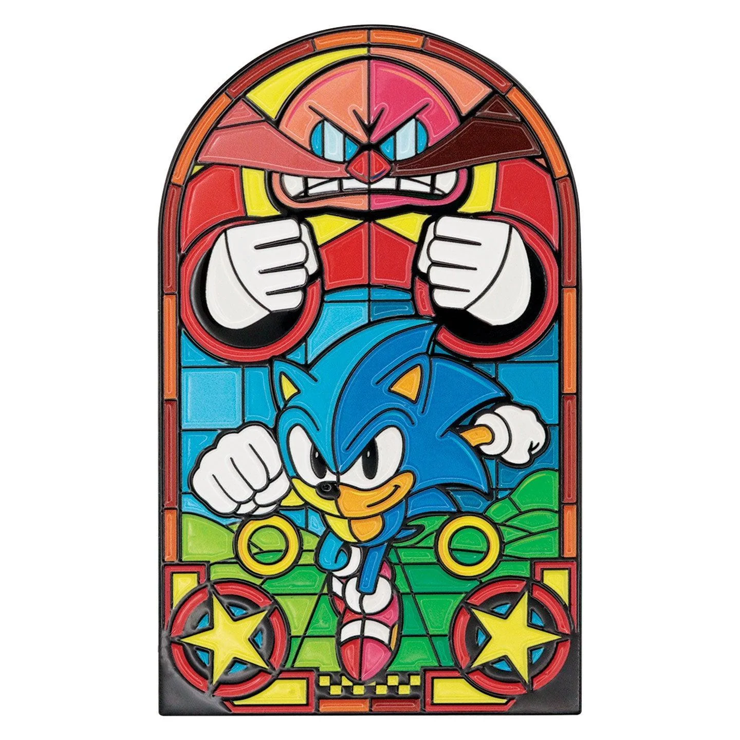 Sonic The Hedgehog - Stained Glass Window Style - Ingot - Image 3