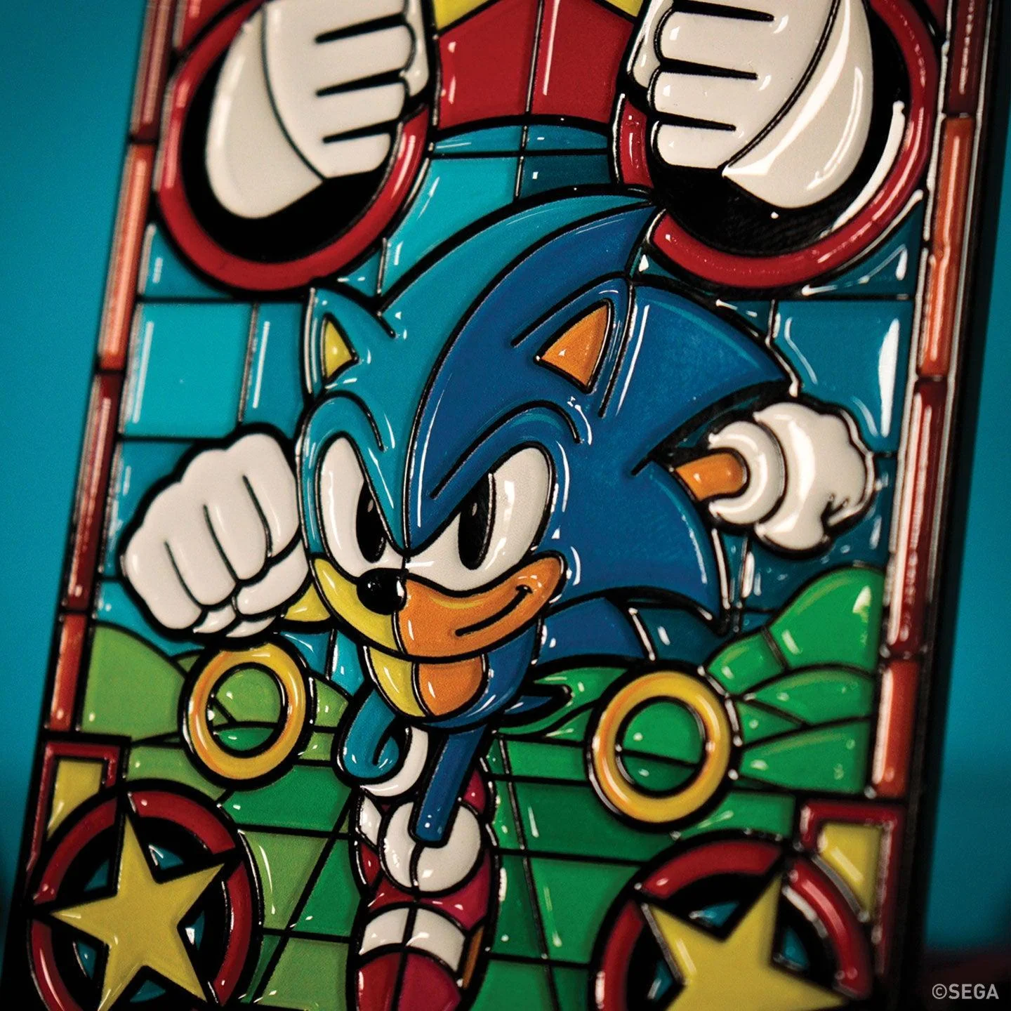 Sonic The Hedgehog - Stained Glass Window Style - Ingot - Image 7